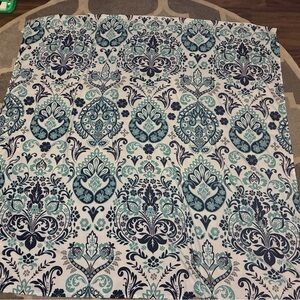 Blue and White Damask Shower Curtain